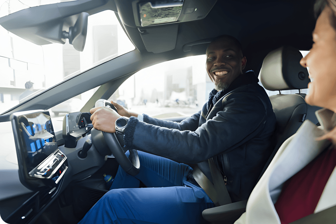 Driver in control of their schedule